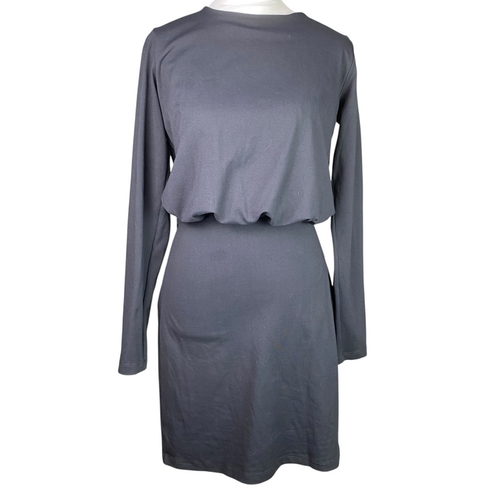 Susana Monaco Black Long Sleeve Dress S with back cutout